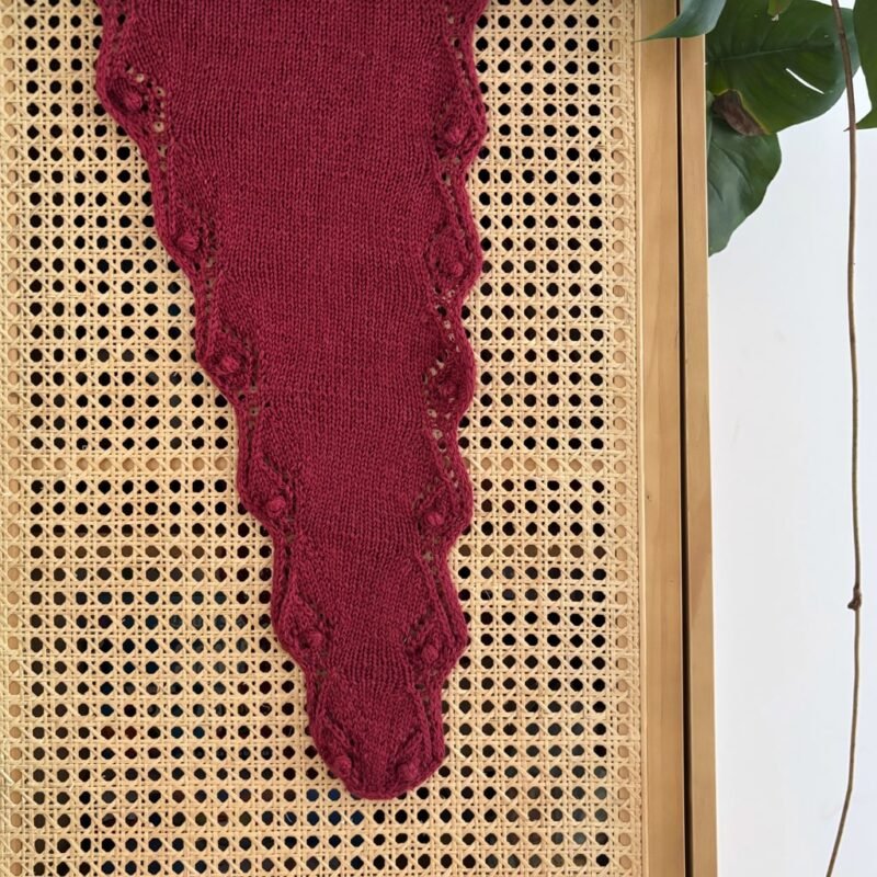 chal veluma knitting pattern patron punto shawl calados lace bodoques bobbles