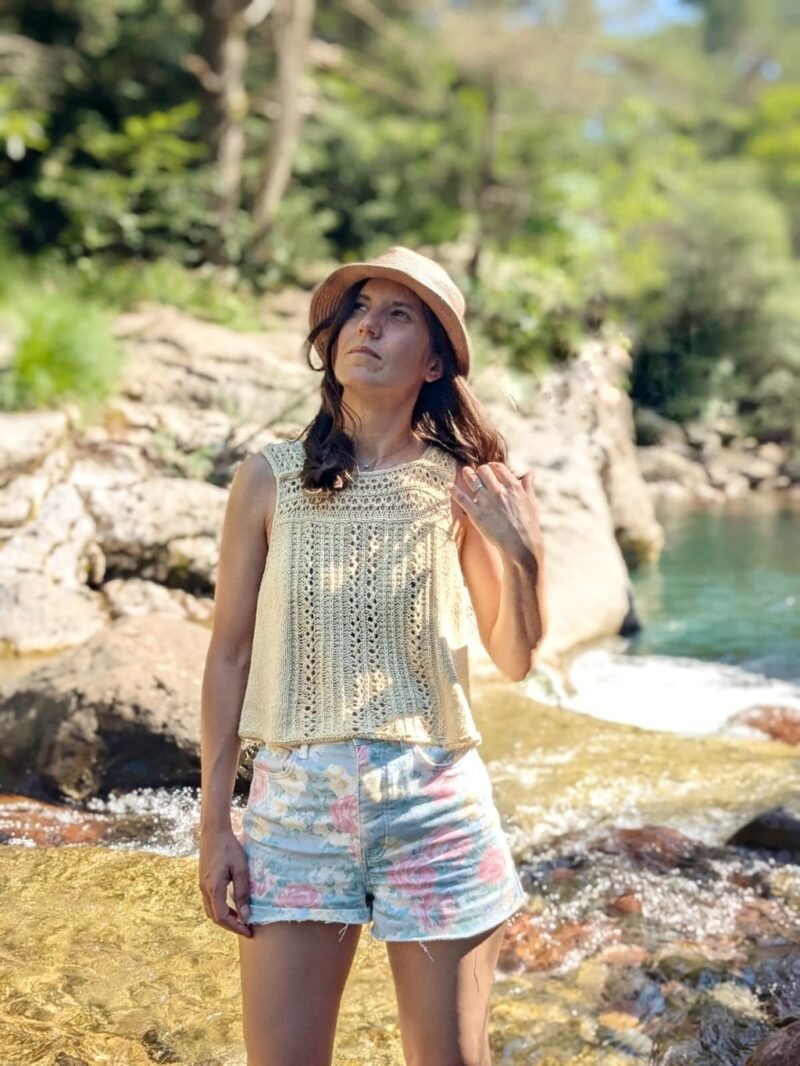 kurruf top patron punto knitting pattern calado lace verano summer