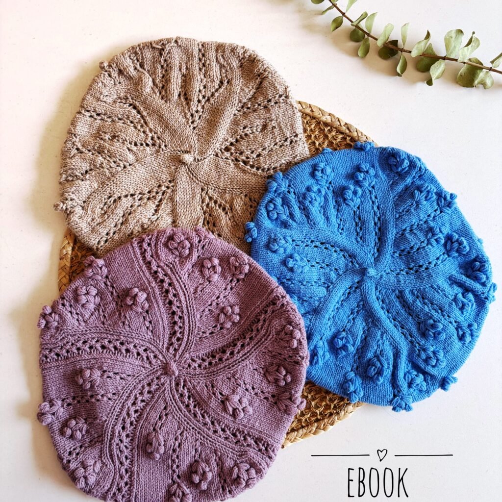 Colección boinas - beret collection patrón de punto knitting pattern