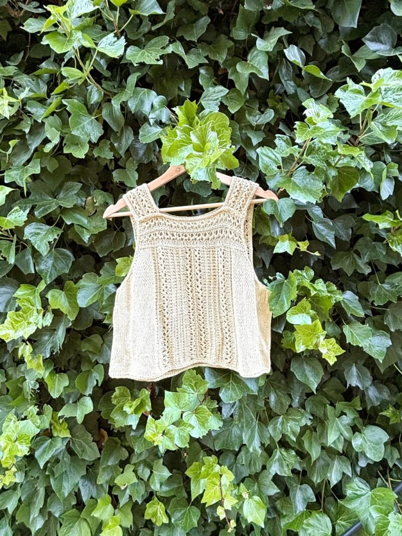 kurruf top patron punto knitting pattern calado lace verano summer