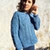 oskia sweater patron punto calados bodoques_ knitting pattern lace bobbles