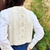 Sabia – Patrón de top o chaleco de punto sin costuras. Knitting pattern. Top Vest