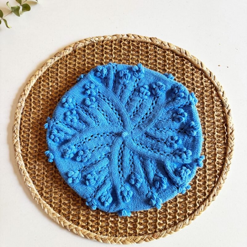 Boina_Fauna patron de punto calados knitting pattern Beret