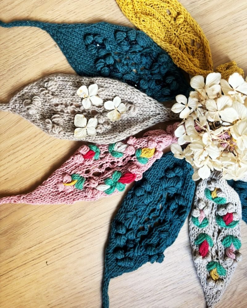 Patron punto diadema Silvestria headband knitting pattern