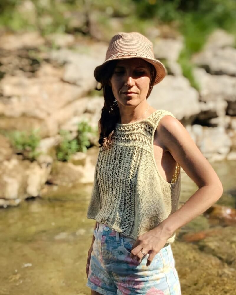 kurruf top patron punto knitting pattern calado lace verano summer