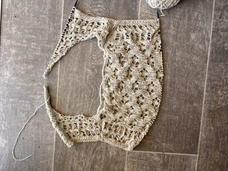 Palahi top verano calados patron punto knitting pattern lacework seda silk