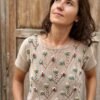 Silvestria top verano calados patron punto knitting pattern lacework seda silk bordado embroidery
