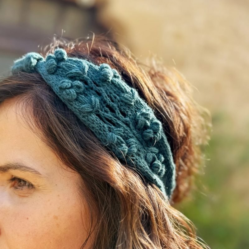 Patron punto diadema Silvestria headband knitting pattern