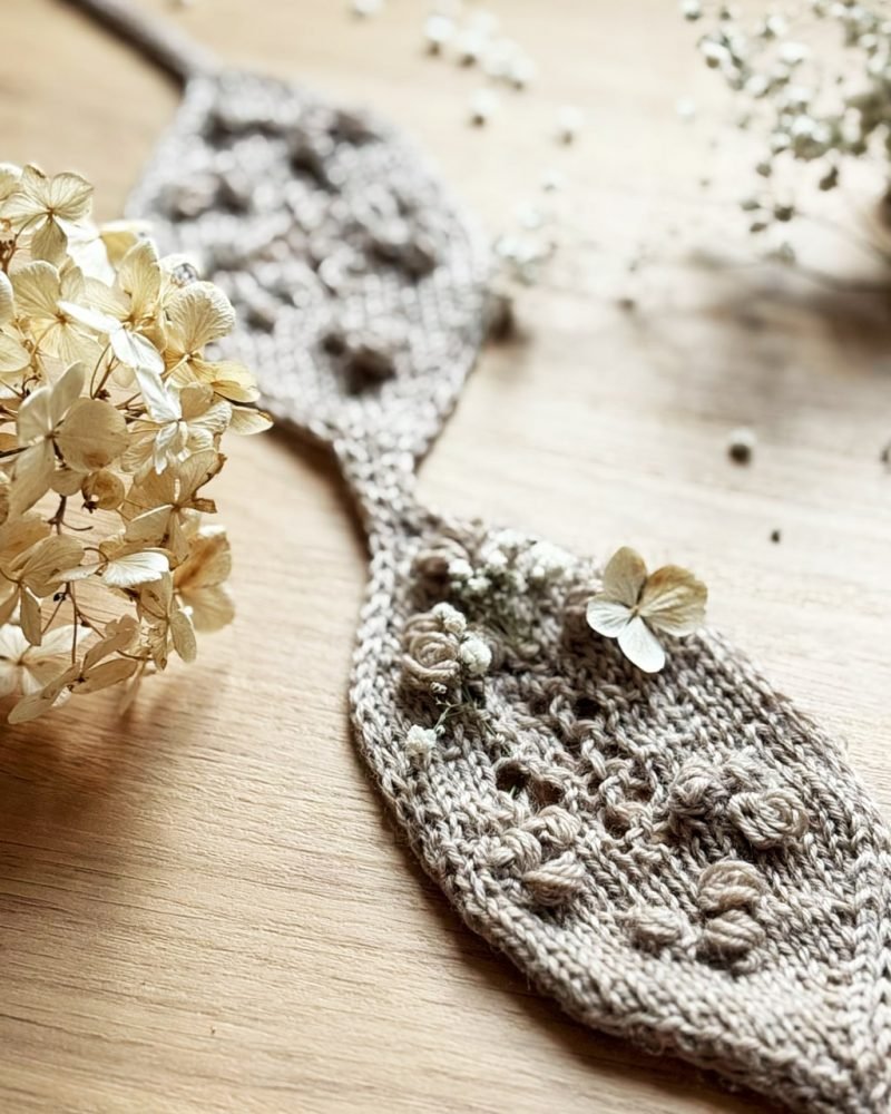 Patron punto diadema Silvestria headband knitting pattern