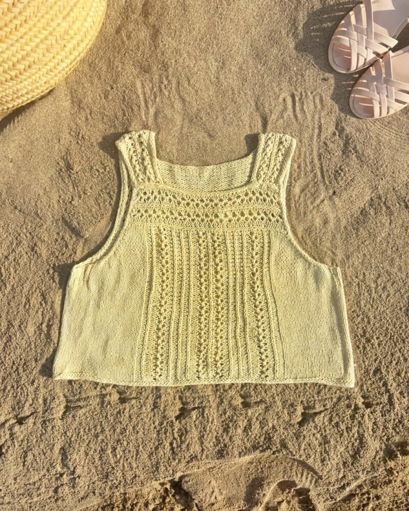 kurruf top patron punto knitting pattern calado lace verano summer