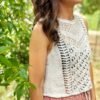 Palahi top verano calados patron punto knitting pattern lacework seda silk