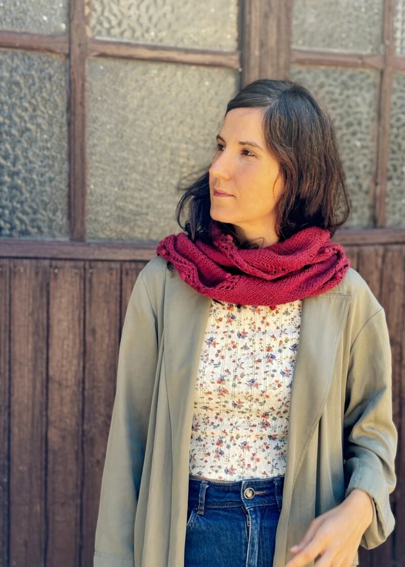 chal veluma knitting pattern patron punto shawl calados lace bodoques bobbles