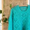 Amari sweater patron de punto jersey calados mohair knitting pattern sweeater lacework