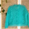 Amari sweater patron de punto jersey calados mohair knitting pattern sweeater lacework
