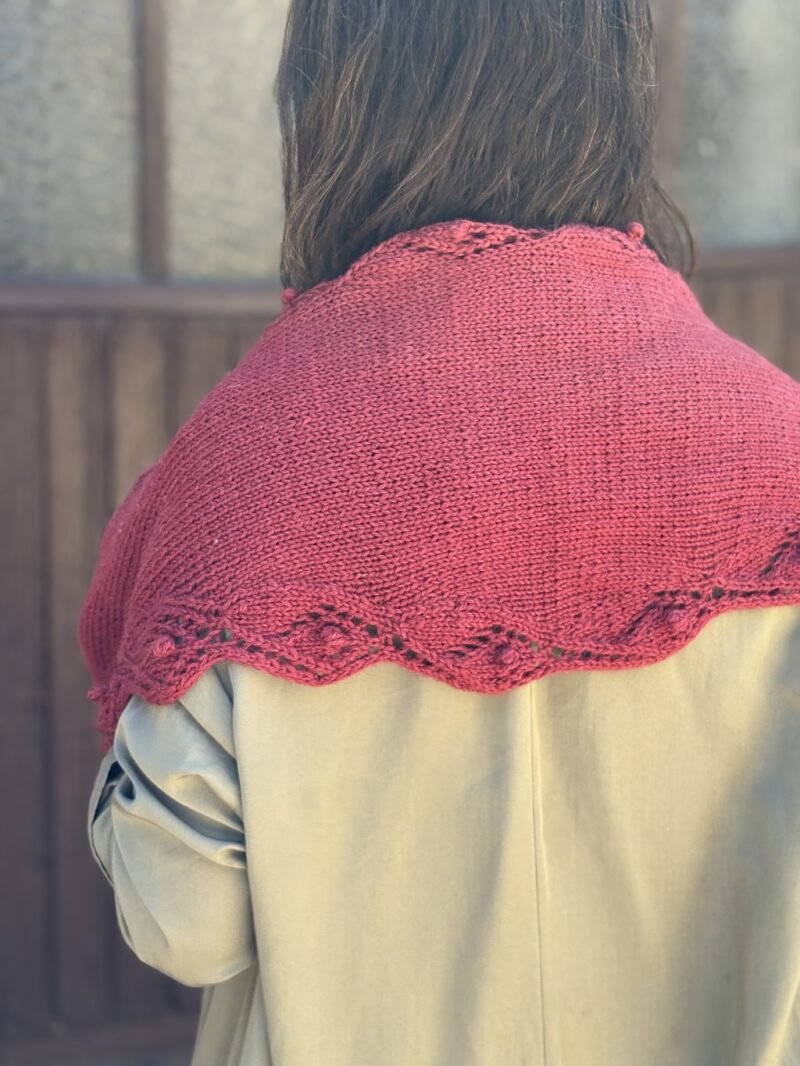 chal veluma knitting pattern patron punto shawl calados lace bodoques bobbles
