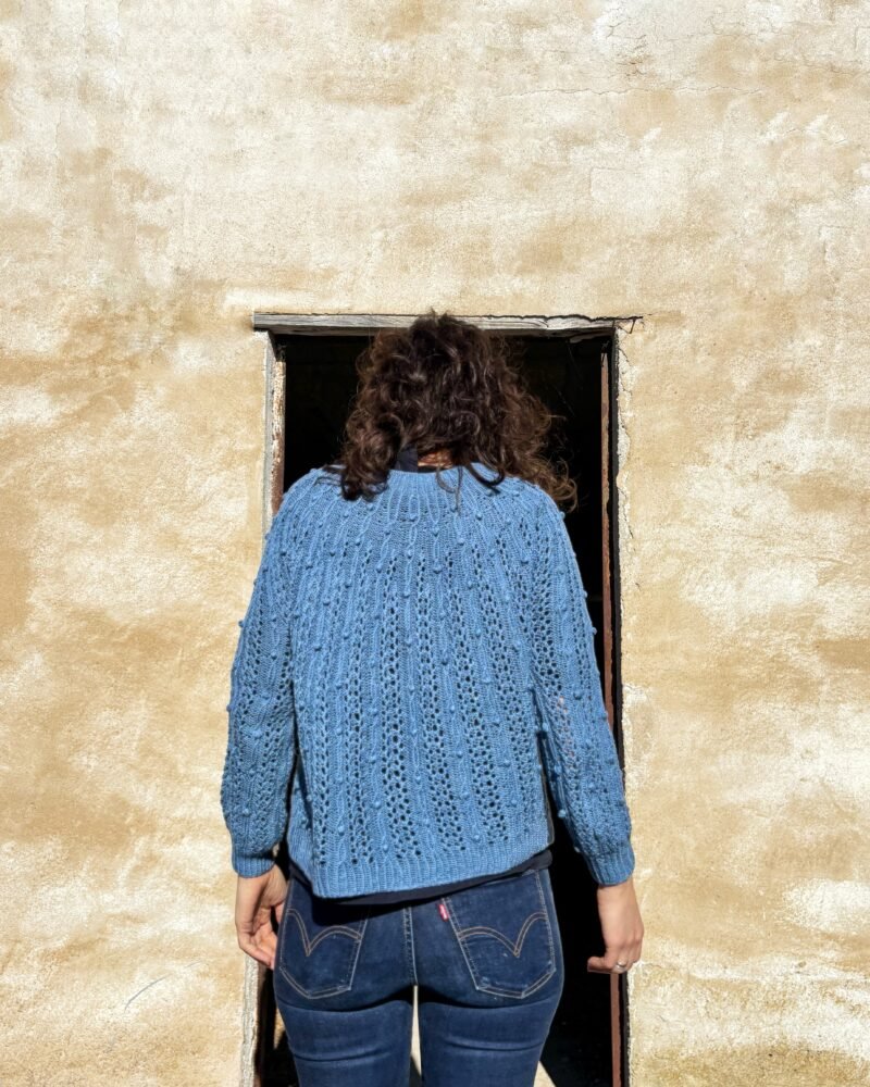 oskia sweater patron punto calados bodoques_ knitting pattern lace bobbles