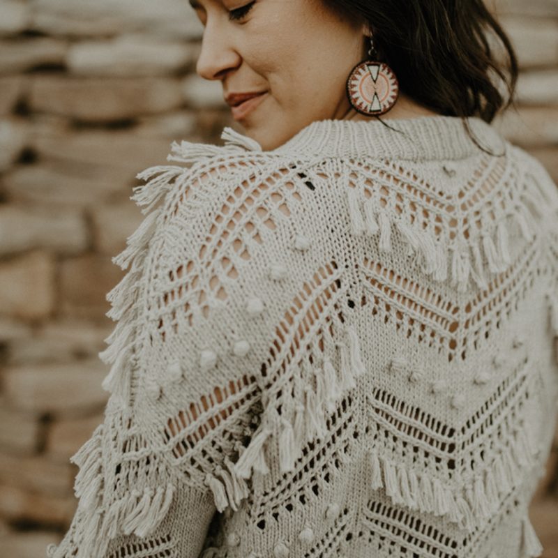 Chinook winds knitting pattern patrón punto pompom