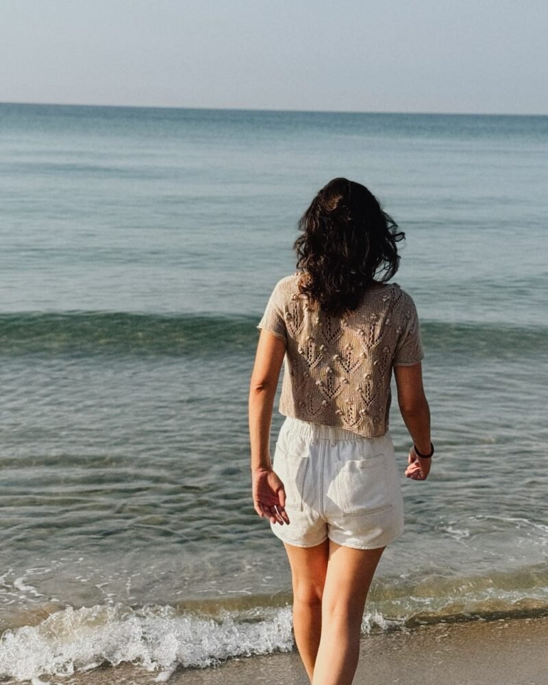 Silvestria top verano calados patron punto knitting pattern lacework seda silk bordado embroidery