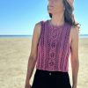 Sabia – Patrón de top o chaleco de punto sin costuras. Knitting pattern. Top Vest