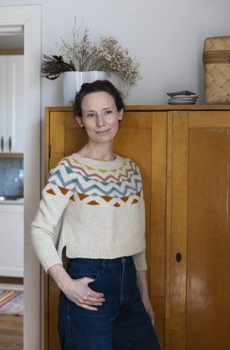 Celebrate patrón punto 52weeks of scrap yarn Laine Magazine