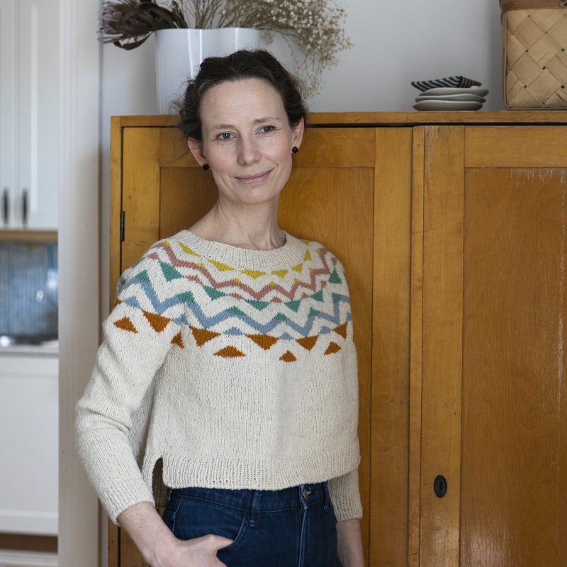 Celebrate patrón punto 52weeks of scrap yarn Laine Magazine