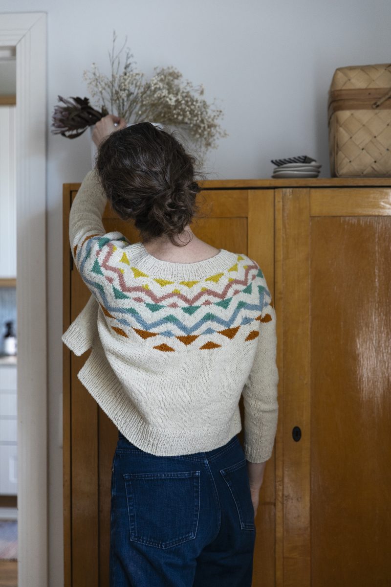 Celebrate patrón punto 52weeks of scrap yarn Laine Magazine